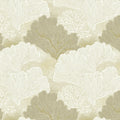 Sculptural Ginkgo Leaf Mural Wallpaper — Neutral Minimalist Mural Wallpaper - room preview 04