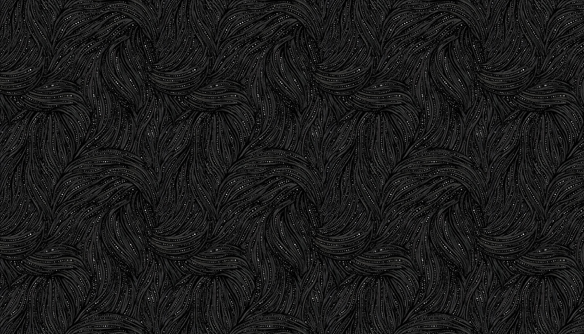 Abstract Swirl Mural Wallpaper — Moody Charcoal and White Ink Lines Mural Wallpaper - room preview 04