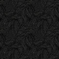 Abstract Swirl Mural Wallpaper — Moody Charcoal and White Ink Lines Mural Wallpaper - room preview 04
