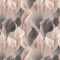Abstract Calla Lily Mural Wallpaper — Soft Blush and Charcoal Mural Wallpaper - room preview 04