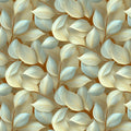 Sculptural Leaf Mural Wallpaper — Neutral Botanical Design Mural Wallpaper - room preview 04