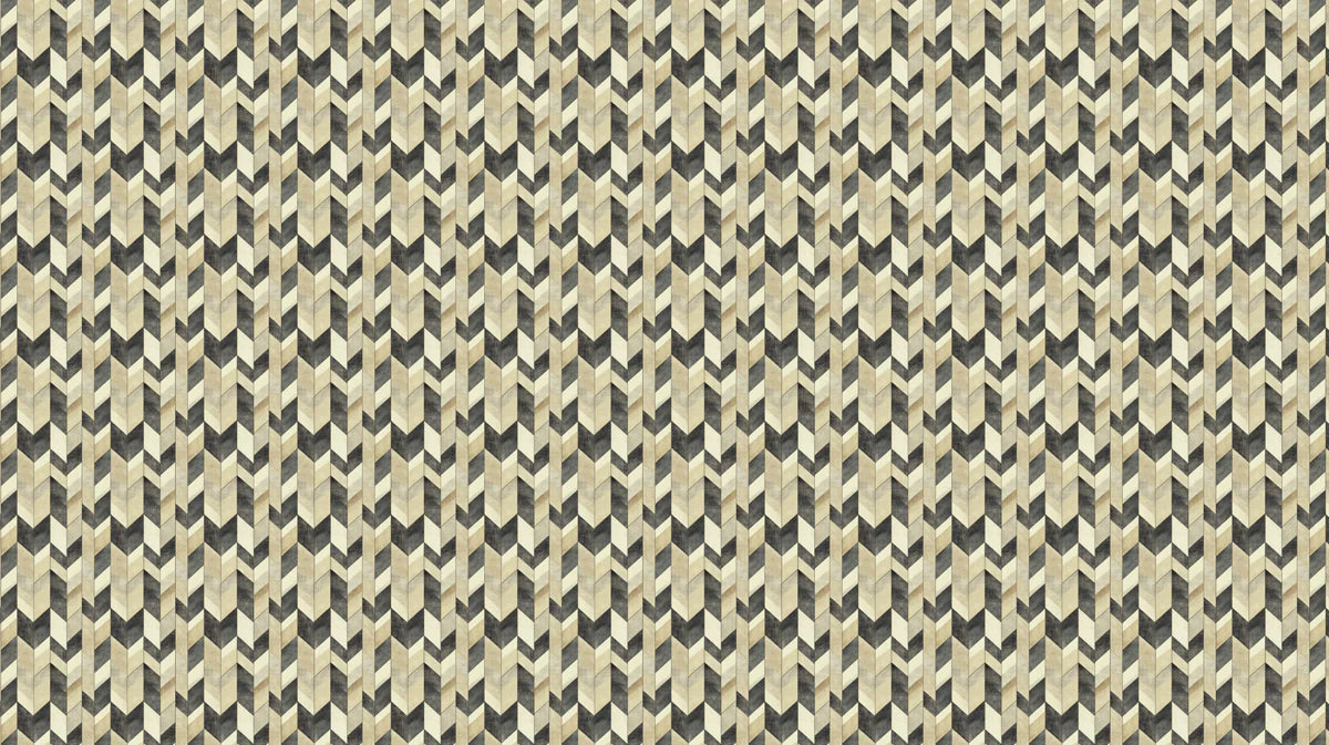 Geometric Herringbone Mural Wallpaper — Modern Neutral Design Mural Wallpaper - room preview 04