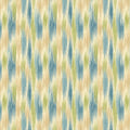 Modern Ikat Mural Wallpaper Abstract Blue and Green Texture Mural Wallpaper - room preview 04