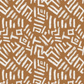 Abstract Tribal Clay Mural Wallpaper — Modern Hand-Drawn Lines Mural Wallpaper - room preview 04