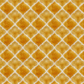 Watercolor Quatrefoil Mural Wallpaper — Warm Gold Geometric Mural Wallpaper - room preview 04
