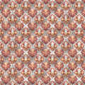 Abstract Geometric Diamond Mural Wallpaper — Warm Watercolor Pattern Mural Wallpaper - room preview 04