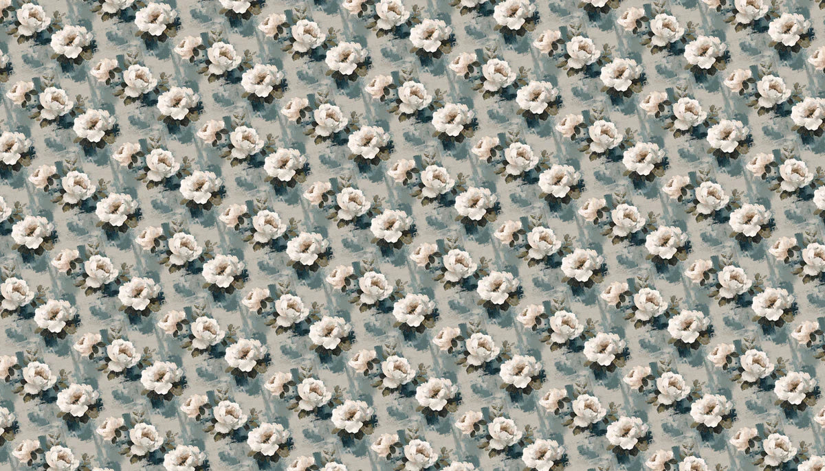 Vintage Rose Garden Mural Wallpaper — Painterly Floral Pattern Mural Wallpaper - room preview 04