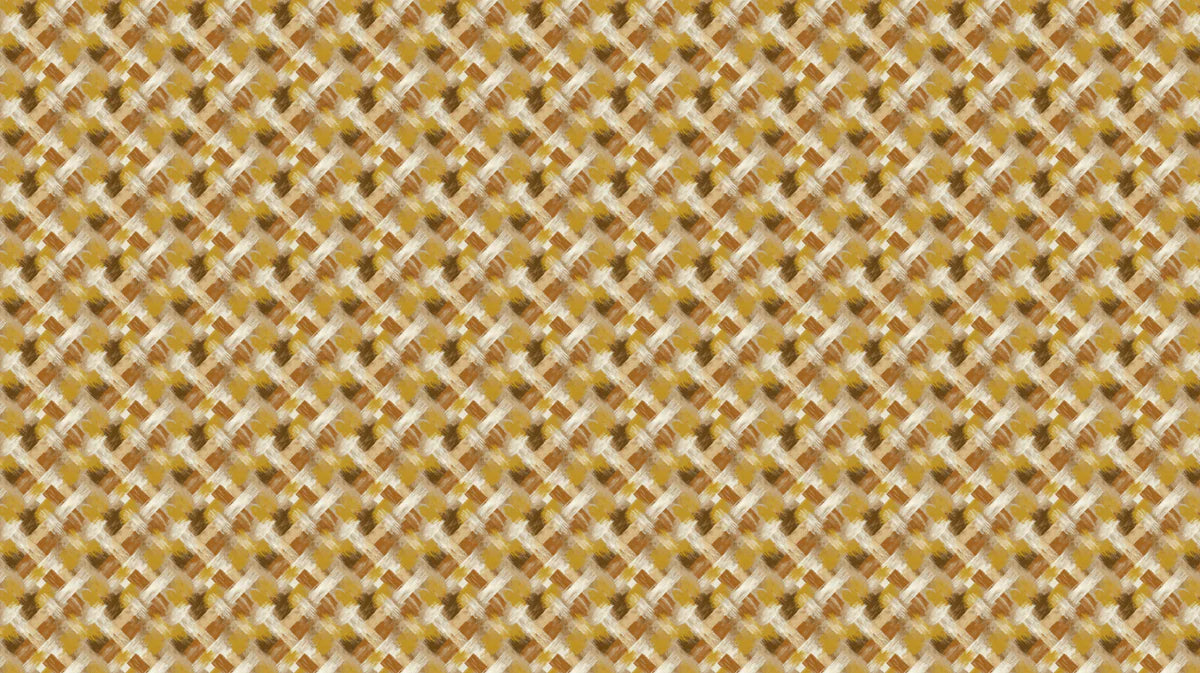 Woven Crosshatch Mural Wallpaper in Warm Ochre and Brown Mural Wallpaper - room preview 04