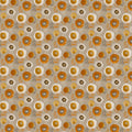 Abstract Painted Floral Mural Wallpaper in Warm Ochre and Gold Mural Wallpaper - room preview 04