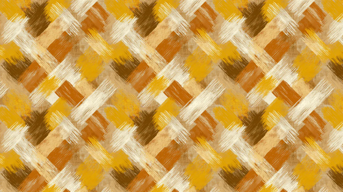 Woven Brushstroke Mural Wallpaper in Golden Earth Tones Mural Wallpaper - room preview 04