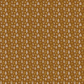 Modern Folk Motif Mural Wallpaper — Bohemian Earthy Pattern Mural Wallpaper - room preview 04