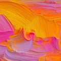 Abstract Impasto Mural Wallpaper — Energetic Brushstroke Art Mural Wallpaper - room preview 04