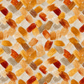 Woven Earth Brushstroke Mural Wallpaper — Abstract Warm Texture Mural Wallpaper - room preview 04