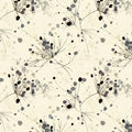 Abstract Dandelion Seed Mural Wallpaper — Modern Ink Sketch Mural Wallpaper - room preview 04