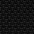 Micro Floral Damask Mural Wallpaper in Charcoal Black Mural Wallpaper - room preview 04