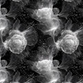 Fiber Optic Floral Mural Wallpaper — High-Contrast Modern Art Mural Wallpaper - room preview 04