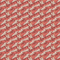 Flying Crane Chinoiserie Mural Wallpaper —Muted Coral Pink Mural Wallpaper - room preview 04