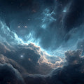 Cosmic Nebula Valley Mural Wallpaper — Deep Space Wall Art Mural Wallpaper - room preview 04