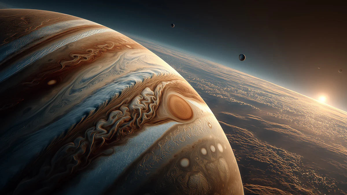 Gas Giant Planet Mural Wallpaper — Cinematic Deep Space View Mural Wallpaper - room preview 04