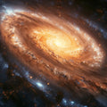 Galactic Spiral Core Mural Wallpaper — Deep Space Celestial Art Mural Wallpaper - room preview 04