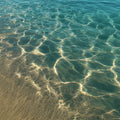 Sunlit Shallows Water Texture Mural Wallpaper — Coastal Calm Mural Wallpaper - room preview 04