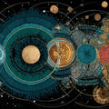 Celestial Mandala Mural Wallpaper — Intricate Cosmic Geometry Mural Wallpaper - room preview 04