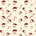 Santa and Candy Cane Mural Wallpaper — Whimsical Holiday Pattern Mural Wallpaper - room preview 04