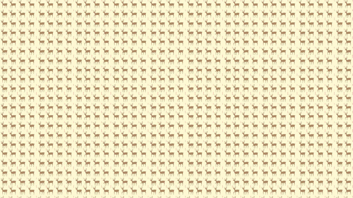 Minimalist Reindeer Silhouette Mural Wallpaper — Soft Neutral Mural Wallpaper - room preview 04