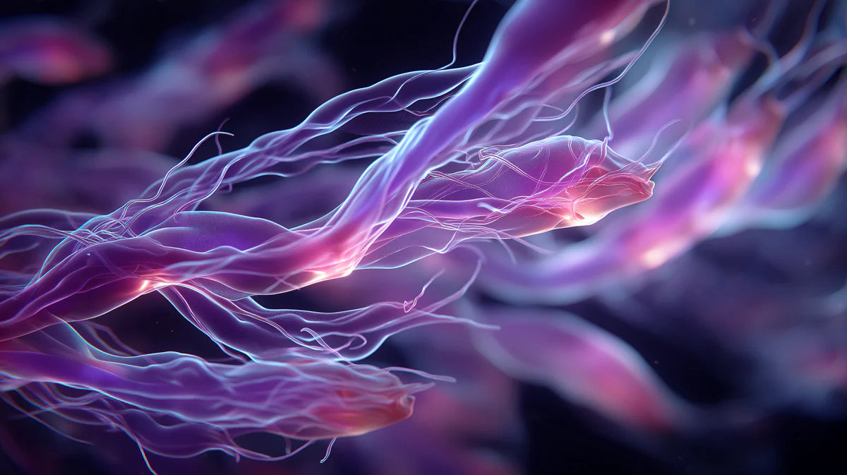 Bioluminescent Fiber Mural Wallpaper — Abstract Neon Fluid Art Mural Wallpaper - room preview 04