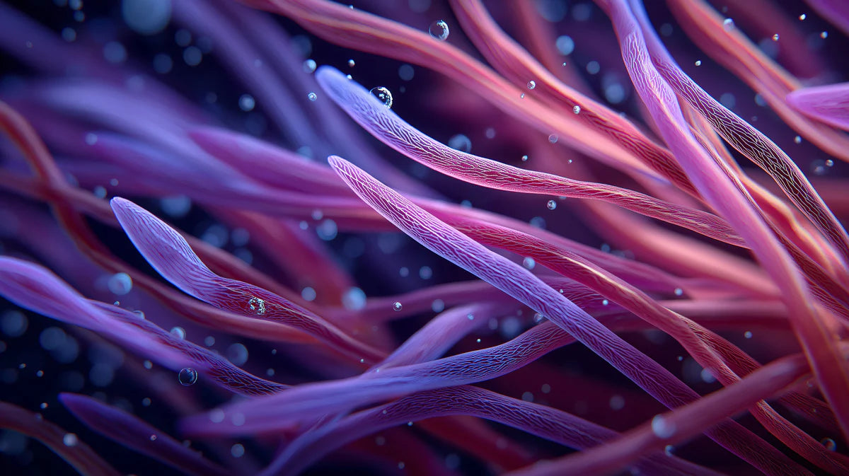 Bioluminescent Anemone Mural Wallpaper — Abstract Deep Sea Flow Mural Wallpaper - room preview 04
