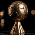 Golden Soccer Trophy Mural Wallpaper — Cinematic Achievement Decor Mural Wallpaper - room preview 04
