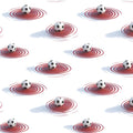 Soccer Ball Ripple Mural Wallpaper — Modern Graphic Sports Pattern Mural Wallpaper - room preview 04