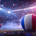 Tricolore Victory Soccer Mural Wallpaper —Stadium Action Design Mural Wallpaper - room preview 04