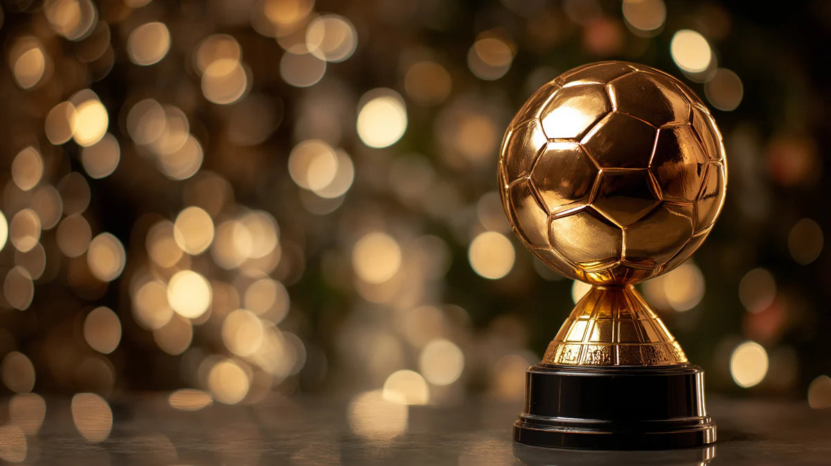Golden Soccer Trophy Bokeh Mural Wallpaper — Cinematic Celebration Mural Wallpaper - room preview 04