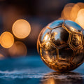 Golden Soccer Ball Bokeh Mural Wallpaper — Cinematic Sport Design Mural Wallpaper - room preview 04
