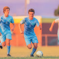 Impressionist Soccer Match Mural Wallpaper — Artistic Sport Scene Mural Wallpaper - room preview 04