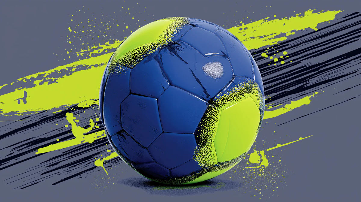 Neon Sports Ball Mural Wallpaper — High-Contrast Grunge Art Mural Wallpaper - room preview 04
