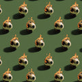 Flaming Soccer Ball Mural Wallpaper — Bold Graphic Sports Print Mural Wallpaper - room preview 04