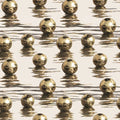 Metallic Gold Soccer Ball Pattern Mural Wallpaper — Luxe Liquid Mural Wallpaper - room preview 04