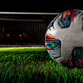 Abstract Soccer Ball Night Match Mural Wallpaper — Sport Art Mural Wallpaper - room preview 04