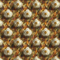 Geometric Golden Soccer Ball Mural Wallpaper — Abstract Sport Motif Mural Wallpaper - room preview 04