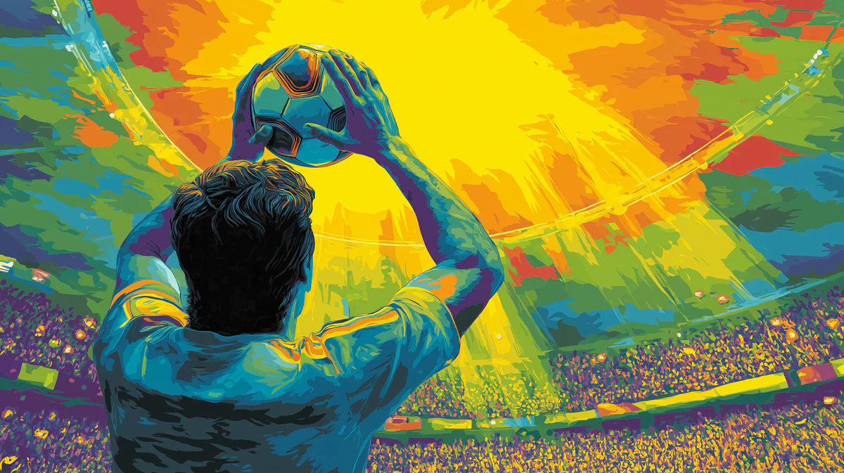 Victory Celebration Mural Wallpaper — Vibrant Pop Art Stadium Scene Mural Wallpaper - room preview 04