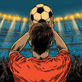 Victory Stadium Fan Mural Wallpaper — Comic Book Illustration Mural Wallpaper - room preview 04