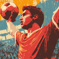 Victory Portrait Mural Wallpaper — Expressive Pop Art Design Mural Wallpaper - room preview 04