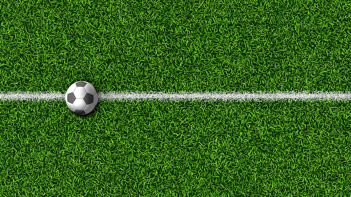 Soccer Pitch Field Mural Wallpaper — Sporty Graphic Minimalist Mural Wallpaper - room preview 04