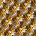 Golden Splatter Soccer Ball Mural Wallpaper — Sporty Modern Design Mural Wallpaper - room preview 04