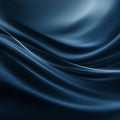 Fluid Indigo Wave Mural Wallpaper — Smooth Abstract Silk Effect Mural Wallpaper - room preview 04
