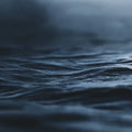 Midnight Ocean Wave Mural Wallpaper —Moody Cinematic Seascape Mural Wallpaper - room preview 04