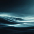 Abstract Fluid Wave Mural Wallpaper — Modern Dark Teal Seascape Mural Wallpaper - room preview 04