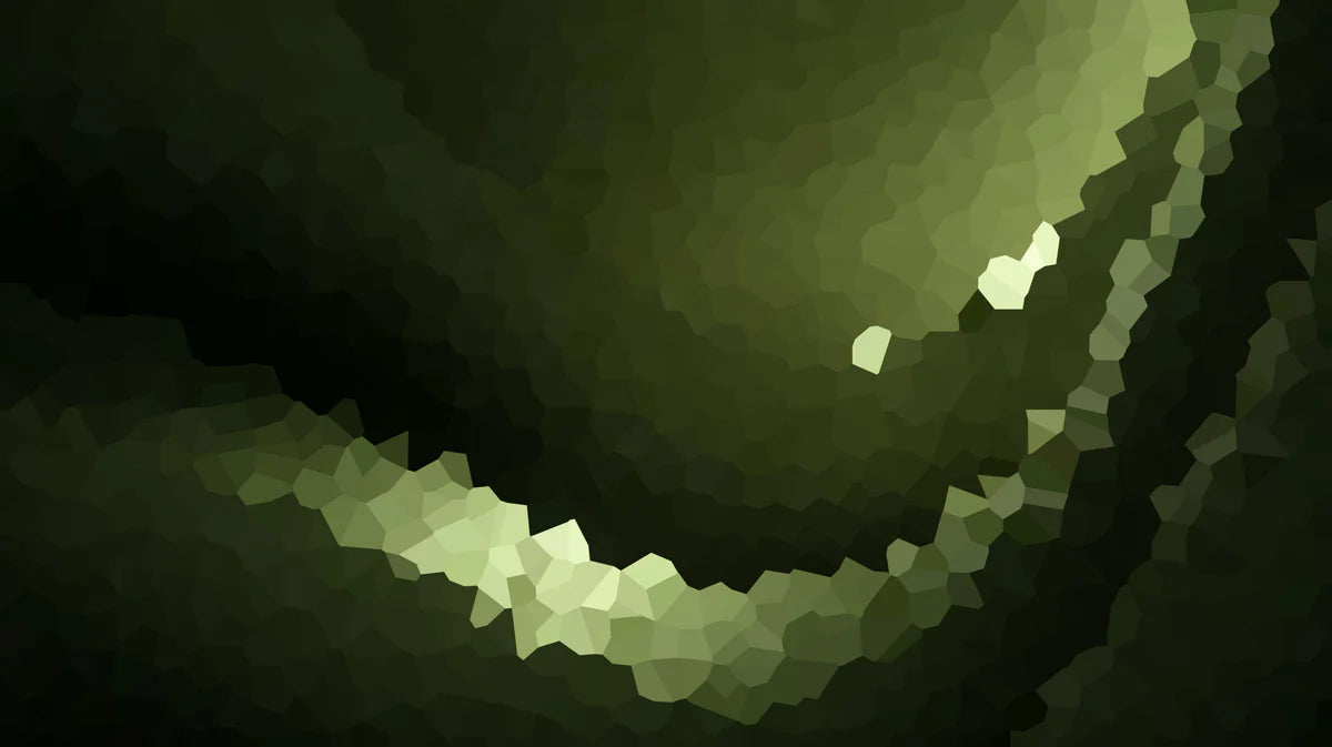 Abstract Olive Green Mosaic Mural Wallpaper — Geometric Earthy Depth Mural Wallpaper - room preview 04